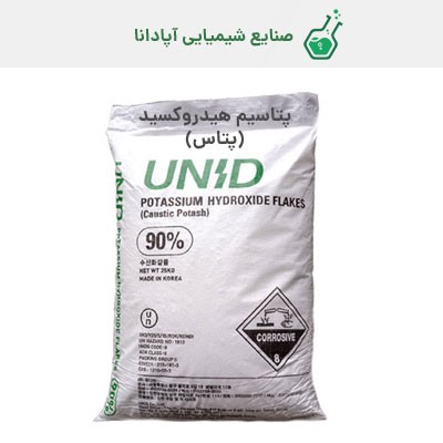 پتاسیم هیدروکسید (پتاس) یونید کره ای
