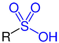 ساختار مولکولی اسید سولفونیک